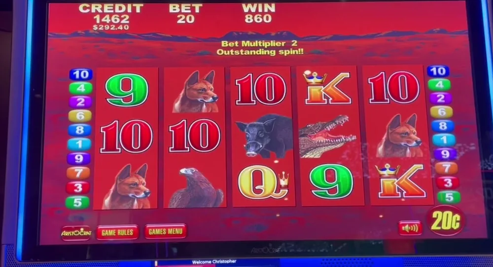 Big Red big win on the red reels